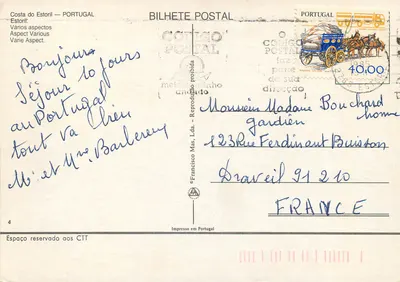 Estoril — Portugal — Editor Francisco Mas, Lda. — N°4 — Verso