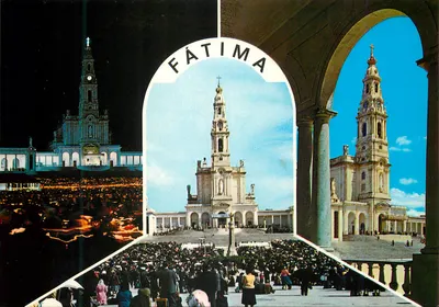 Fátima — Basílica e arcadas — Centro de Caridade 'Notas Santas do Perpétuo Socorro' Porto