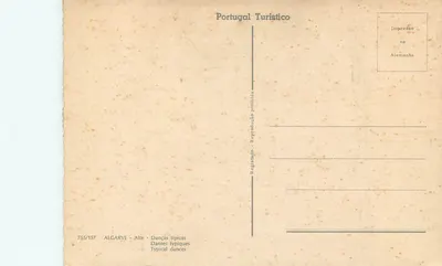 ALGARVE - Alte — Tanieczne tradycyjne — Portugal Turístico n° 755/157 — Rewers