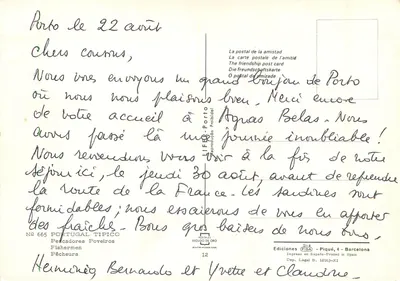 Rybakowie w Porto — wydawca Piquéd, nr 665 — Rewers