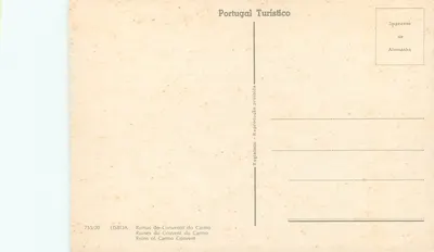 Ruiny Klasztoru Carmo — Lizbona — Portugal Turístico, nr 755/20 — Rewers