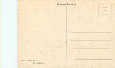 Serre Froide — Estufa Fria — Cold Hot-House — Portugal Turístico — Verso