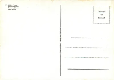 Plaats van het Handel — Monument op de Ontdekking — Collectie DÚLIA, n°797 — Achterkant