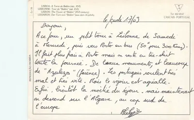 Wieża Belém — XVII wiek — Cascais, Portugalia — Rewers