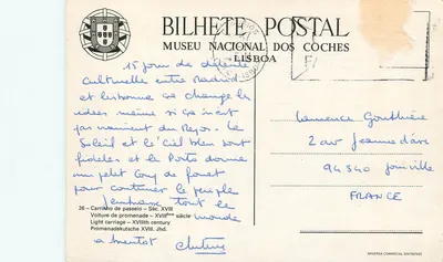 Carro de passeio — Século XVIII — Museu Nacional das Coches, Lisboa — Verso