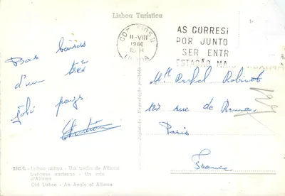 Lisboa antiga - Um canto de Alfama — Lisboa Turística, n° 29C/L — Verso