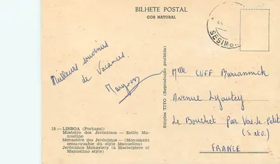 Mosteiro dos Jerónimos — styl Manuelino — Wyd. TITO n°15 — Rewers