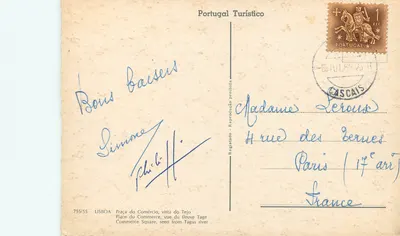 Lisbona — Plac Handlowy widok z Tagu — Portugal Turístico, n° 755/55 — Rewers