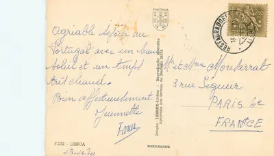 Lisbonne — vue panoramique — Édition IBEREX, F-222 — Verso