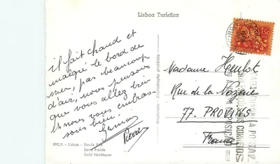 Estufa Fria — Serre Froide — Lisboa — Lisboa Turística — Verso