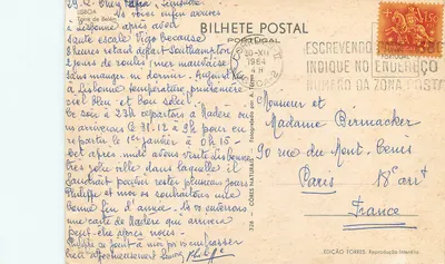 Wieża Belém — Lizbona — Édition Torres, n°326 — Rewers