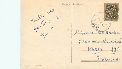 Aquarelas de Lisboa — Praça de D. Pedro IV, Avenida da Liberdade, Castelo de S. Jorge, Cais da Ribeira, Hotel Ritz — Verso