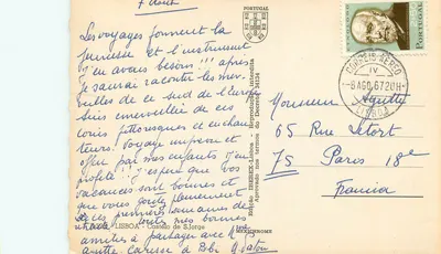 Vue de Lisbonne — Tour de Belém et Pont 25 de Abril — éditeur IRIS — Verso