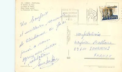 Place du Palais — Lizbona — Centrum Kart Pocztowych — Rewers