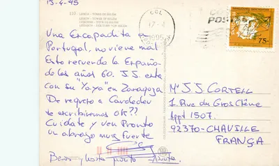 Tour de Belém — nuit — édition Lisboa — Verso