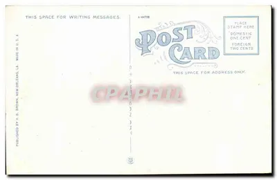 Descarregamento de algodão das vaporadas do rio Mississippi — Nova Orleans, LA — publicada por H. B. Brown — Verso