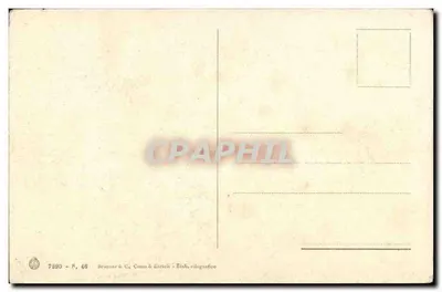 Statek żaglowy na przystani — zachód słońca — Brummer & Co, Como & Zurich — Rewers
