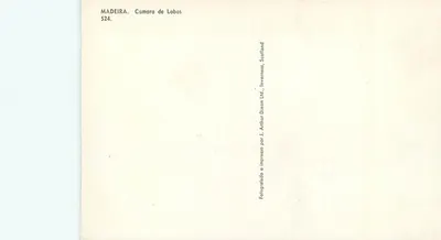 Camara de Lobos — Madeira — wydawca Arthur Dixon Ltd, Scotland — Rewers
