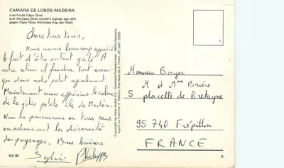 Camara de Lobos-Madeira — Capo Girao (najwyższy punkt na świecie) — Hare Huber, seria MD 86 — Rewers