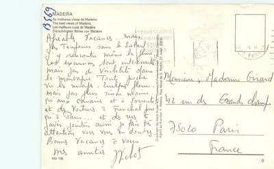 Madeira — paisagens e portos — editor KG-Verlag, n° MD 139 — Verso