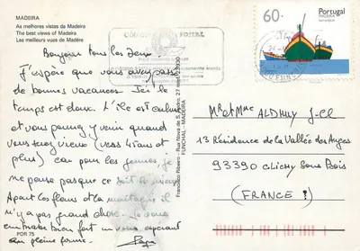 Madeira — Vista panorâmica e mapa — Editor não identificado — Verso