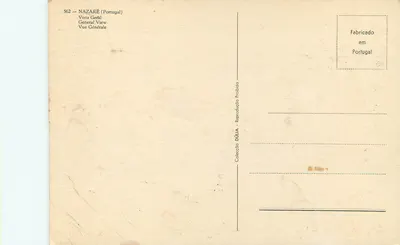 Nazaré — Vista generale — Collezione Dúlia, n° 562 — Verso