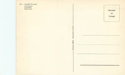 Nazaré — Widok częściowy — Zbiór Dúlia, nr 393 — Rewers