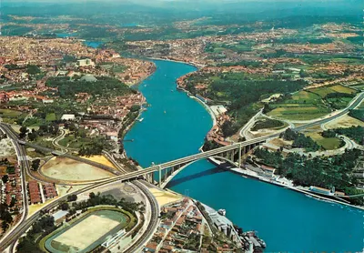Porto — Ponte Arrábida e rio Douro — Portugal Turístico, n° 755/49