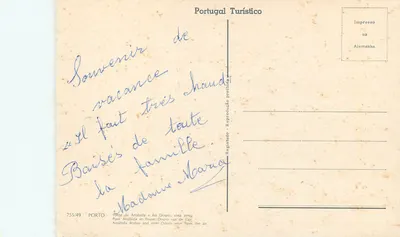 Porto — Ponte Arrábida e rio Douro — Portugal Turístico, n° 755/49 — Verso