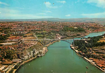 Bilhete postal moderno 551 porto portugal ponte da arrabida