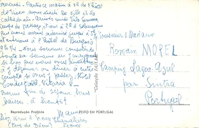 SINTRA — Palácio Nacional — Varanda Manuelina — n° 239 — Verso