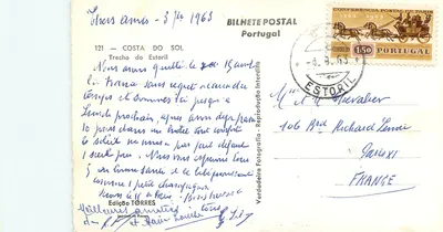 Jardins de Costa do Sol — Estoril — Edição TORRES n°121 — Verso