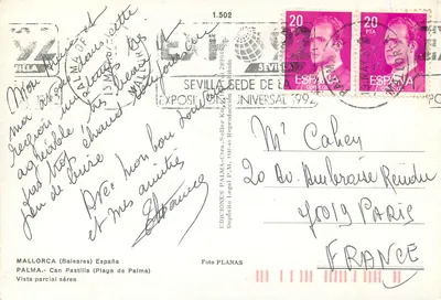 Can Pastilla — widok z lotu ptaka — Éditions Legál, n° 1.502 — Rewers