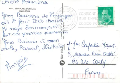 Playa de Palma — Square with fountain and tower — Concòrdia, publisher Pharo s.a., n° 2668 — Back