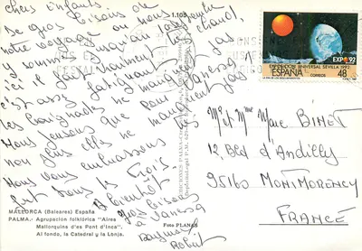 Palma de Mallorca — Taniec folklorystyczny na przystani — Wydawnictwo Palma-Chalet — Rewers