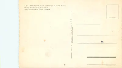Pamplona - Plaza del Príncipe de Viana — Fontaine — Garcia Garrabella y Cía. S.R.C. — Verso