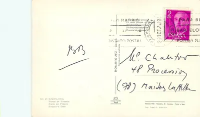 Pamplona — Porta da França — Edições FISA, n° 17 — Verso