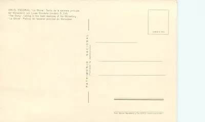 El Escorial — "La Gloria" — Lucas Giordano, S.XVII — COBAS & Cia — Verso