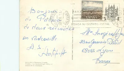 Palma de Mallorca — A Catedral (Século XIII) e o Palácio da Almudaina — Ediciones Palma — Verso