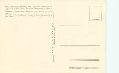 Klasztor w Escorial — Sale kapitułowe — Męczeństwo św. Mawrze i legia Tebea — Epoka XVI — Rewers