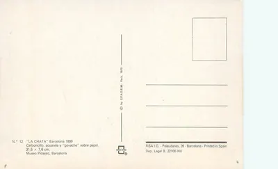 La Chata — 1899 — H.R.A. / SP.A.D.E.M. n°12 — Verso