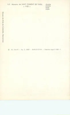 Maestros de Sant Climent de Taull — (1123) — Ed. Salve — Verso