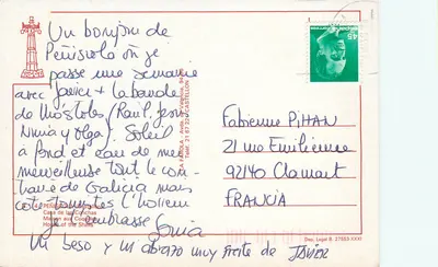Peñíscola — Casa das Conchas — editor La Fábrica, n° 4 — Verso