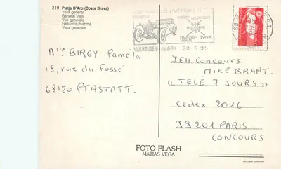 Platja d'Aro (Costa Brava) — ogólny widok — FOTO-FLASH MATIAS VEGA n°219 — Rewers