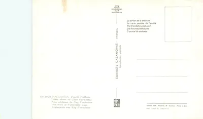 Mallorca, Puerto Pollença — widok lotniczy z Cap Formentor — Wydawnictwo FEDA, seria 2705 — Rewers