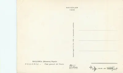 Pollensa — Ogólny widok portu — NEVCOLOR 1305 — Rewers