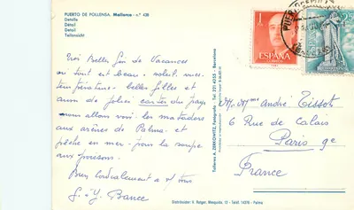 Port Pollensa — widok plaży i gór — Talleres A. Zerkowitz, nr 438 — Rewers