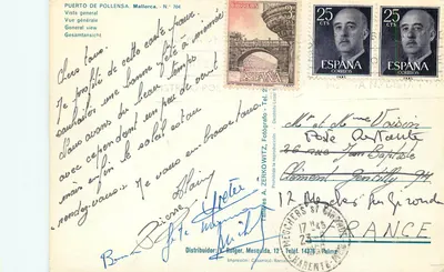 Puerto de Pollensa — Vista geral — Editor V. Rotger, N° 704 — Verso