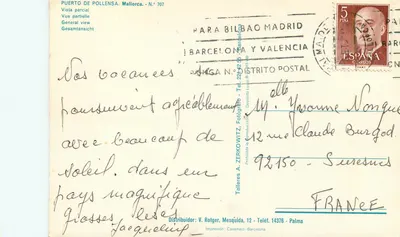 Port Pollensa — Częściowy widok — Taller A. Zerkowitz, nr 707 — Rewers