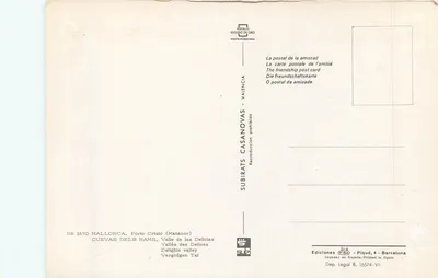 Cuevas dels Hams — Dolina Delicji — Wyd. FISA, nr 1670 — Rewers